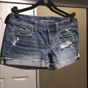American Eagle Distressed Jean Shorts